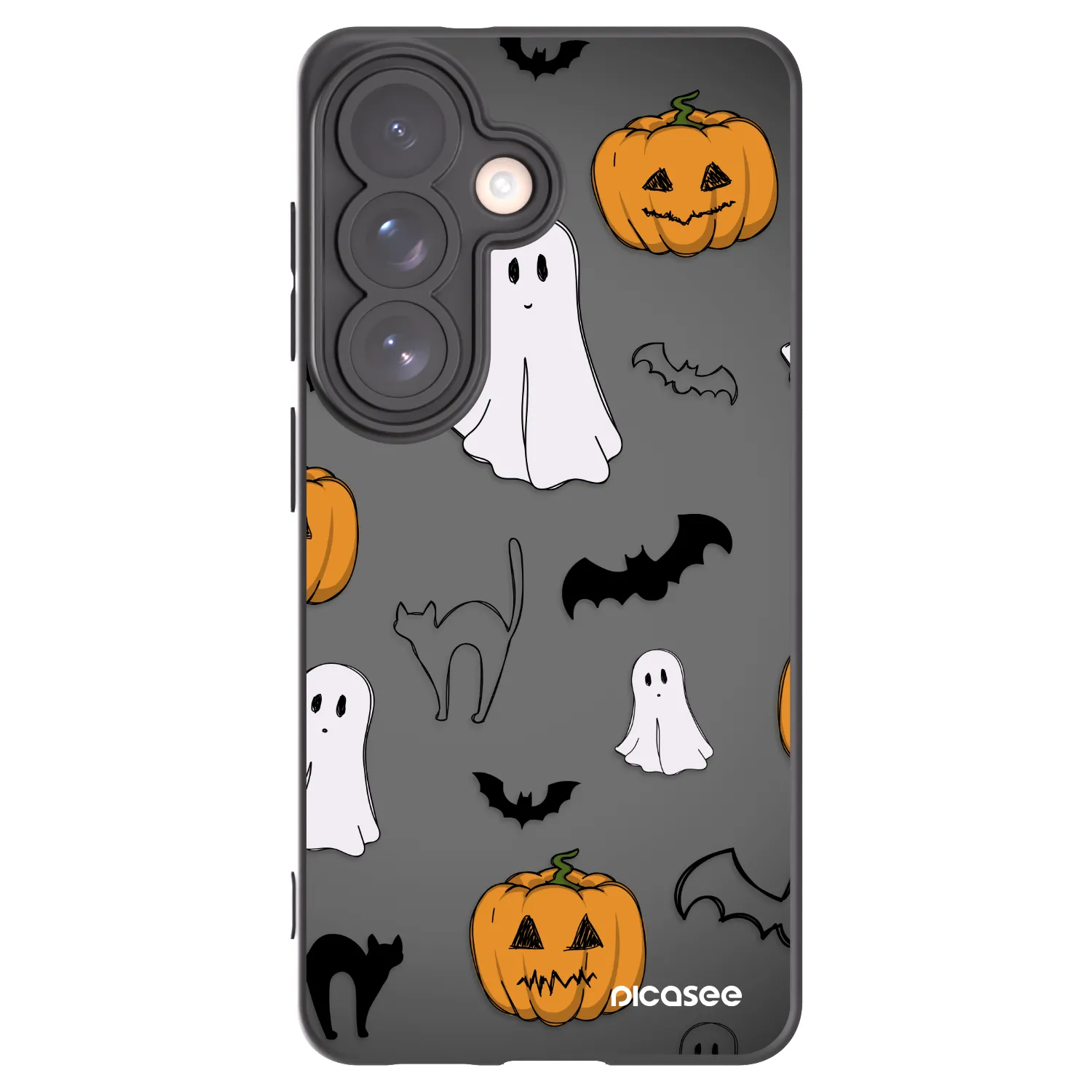 Picasee crna silikonska maskica za Samsung Galaxy S26 - Spooky crew