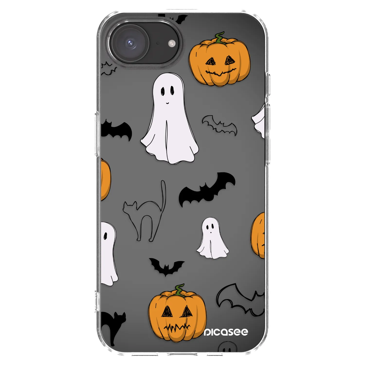 Picasee silikonska prozirna maskica za Apple iPhone 17e - Spooky crew