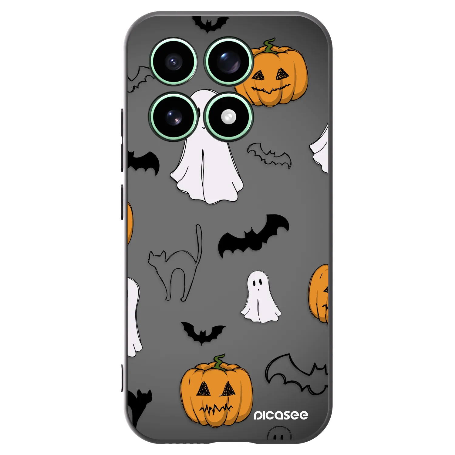 Picasee crna silikonska maskica za Xiaomi 17 - Spooky crew