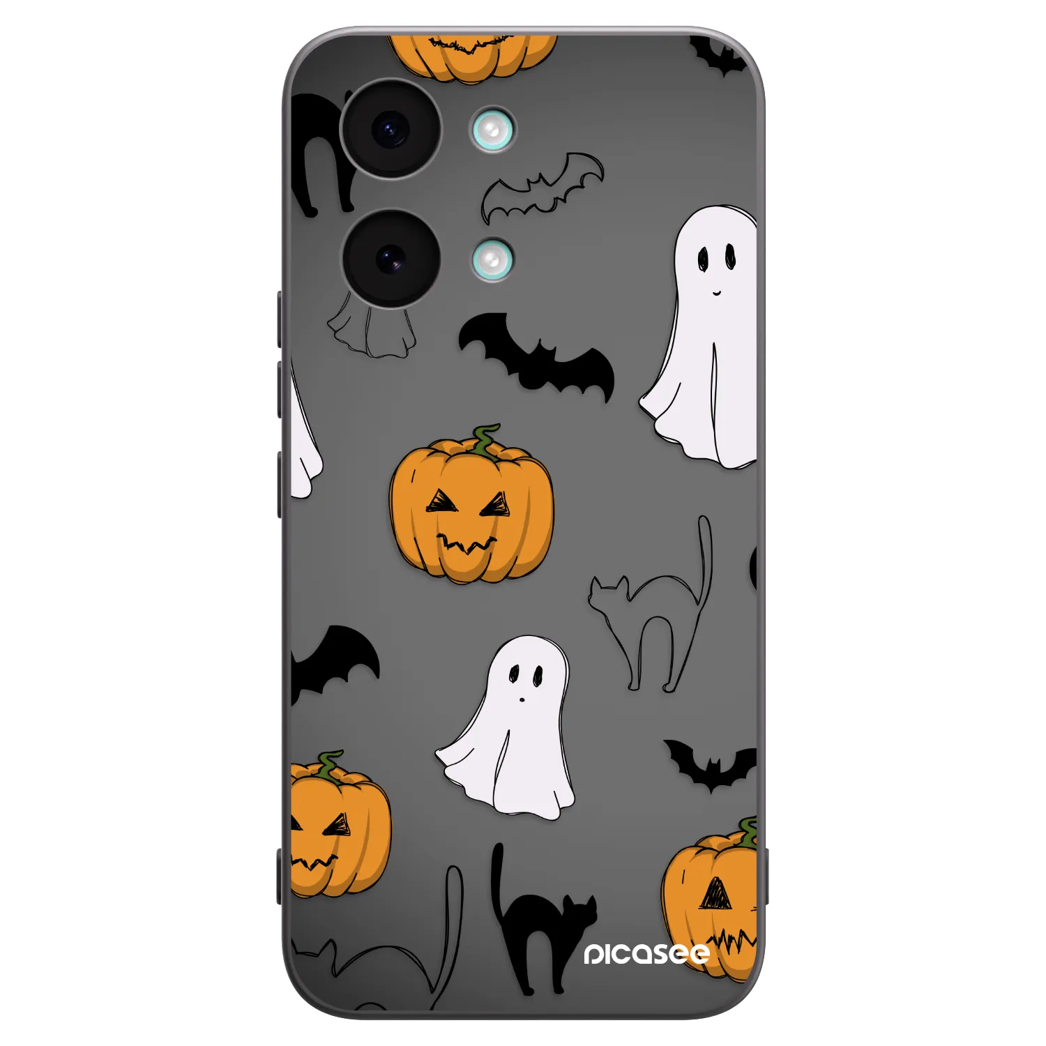 Picasee crna silikonska maskica za Xiaomi Poco X8 Pro Max - Spooky crew