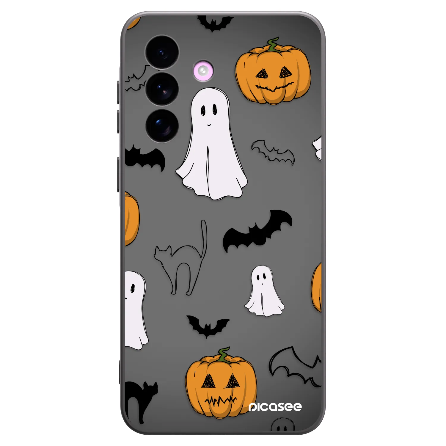 Picasee crna silikonska maskica za Samsung Galaxy A57 5G - Spooky crew