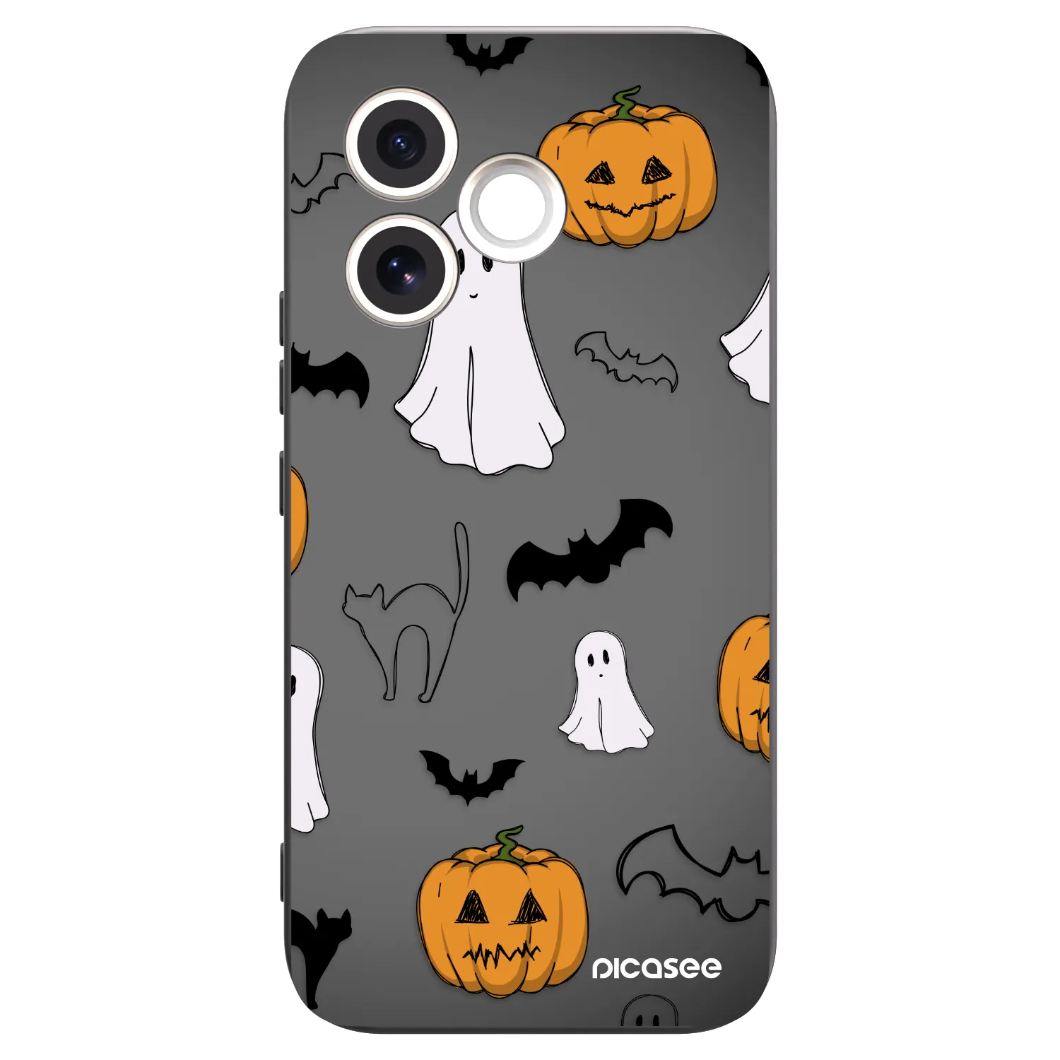 Picasee crna silikonska maskica za Honor 600 Lite - Spooky crew