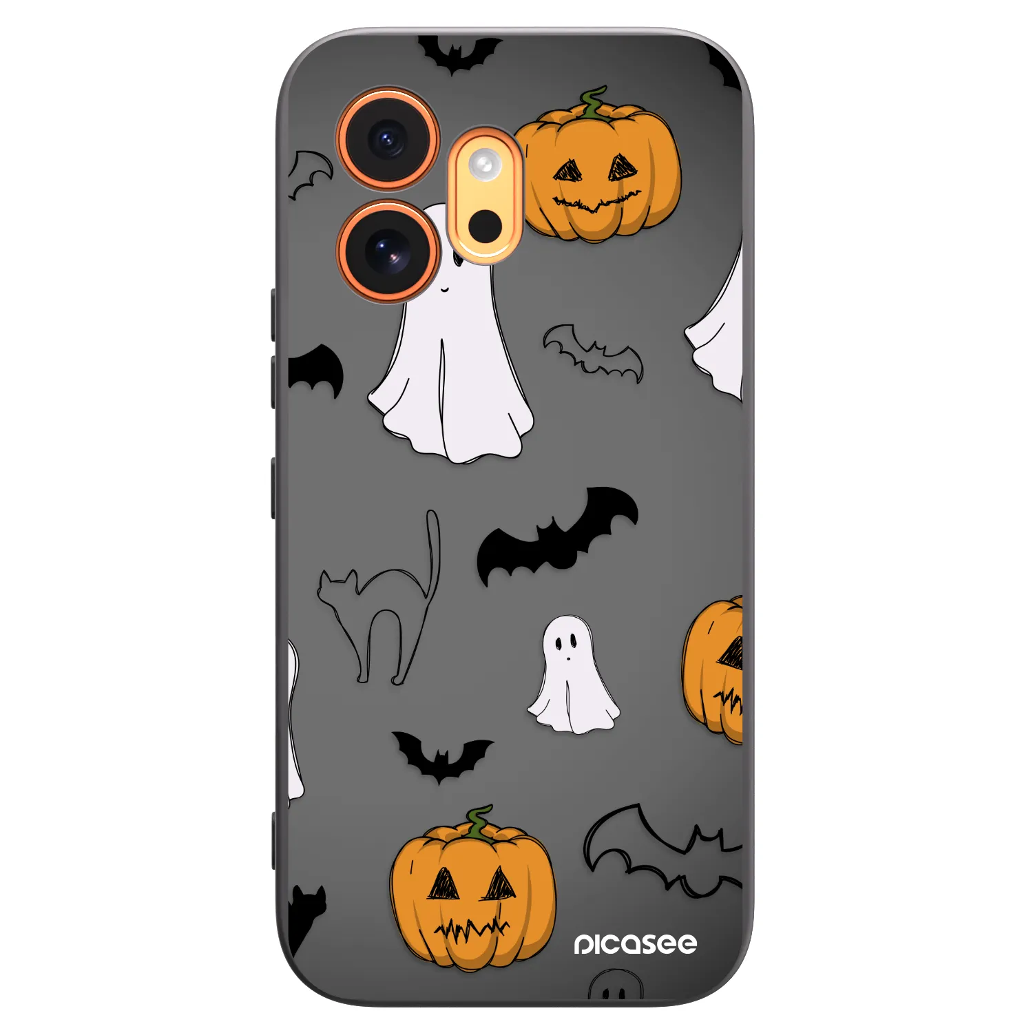 Picasee crna silikonska maskica za Honor 600 - Spooky crew