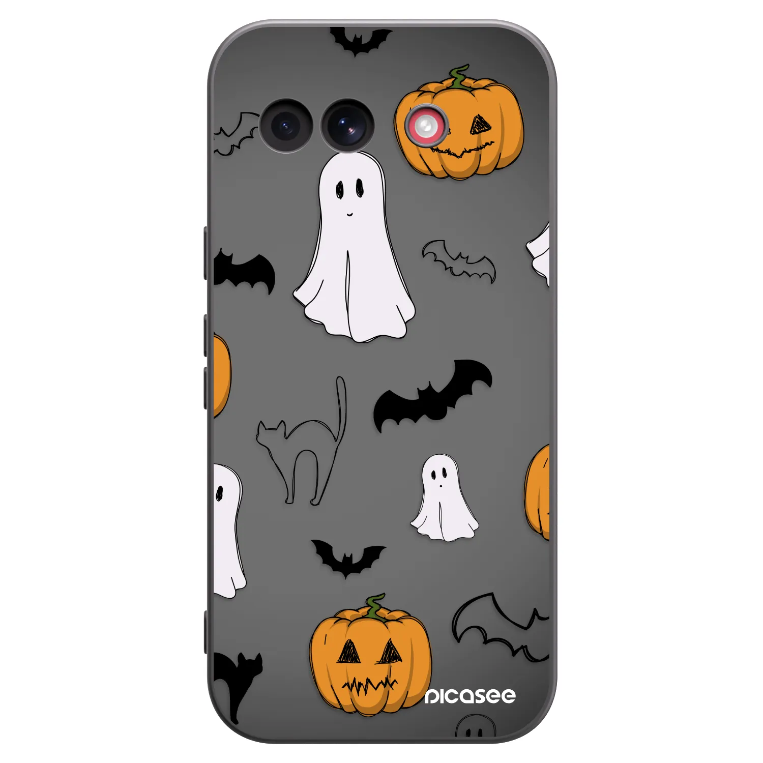 Picasee crna silikonska maskica za Google Pixel 10a - Spooky crew