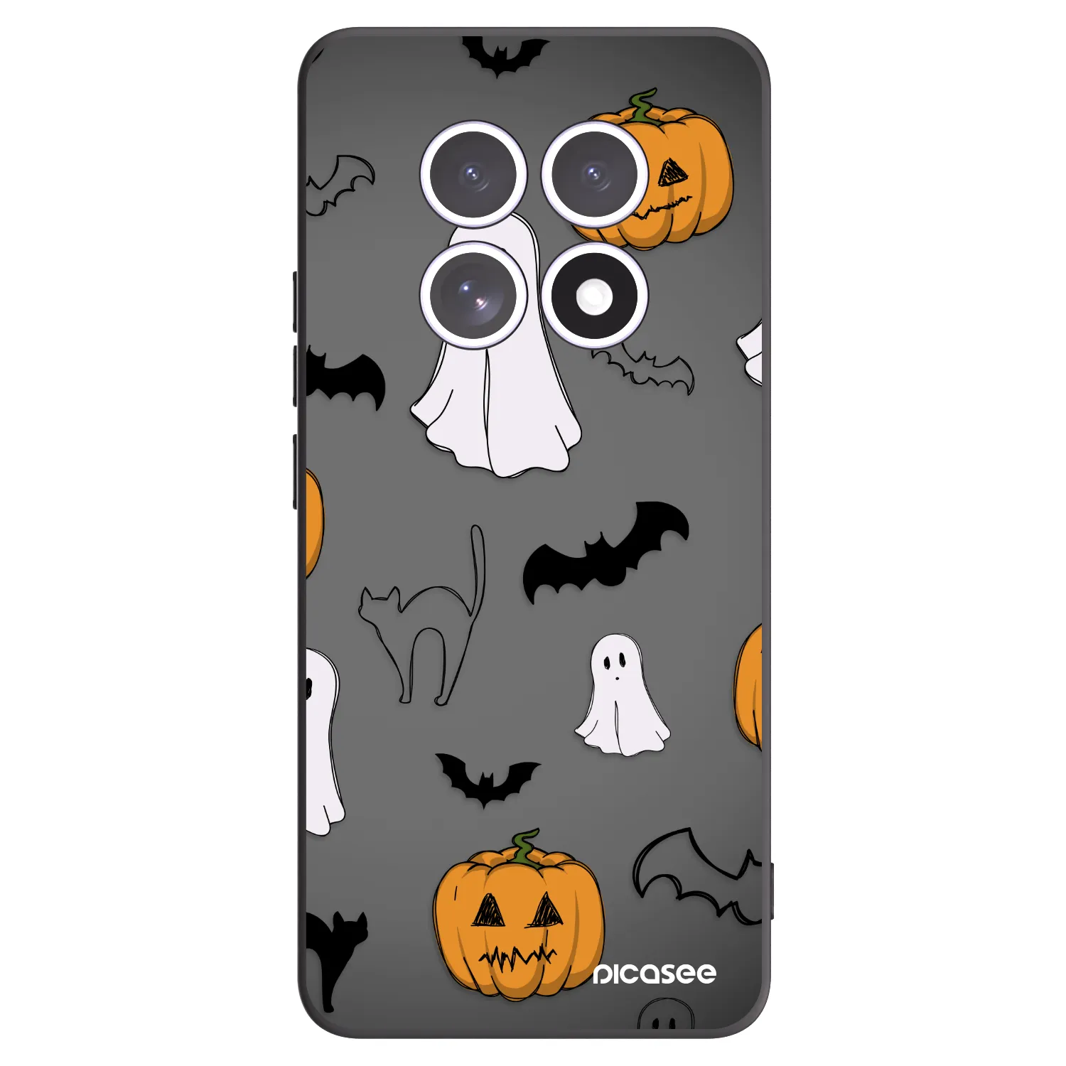 Picasee crna silikonska maskica za Xiaomi Redmi Note 15 5G - Spooky crew