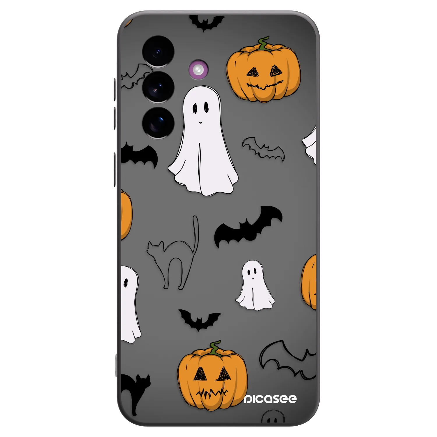 Picasee crna silikonska maskica za Samsung Galaxy A37 - Spooky crew