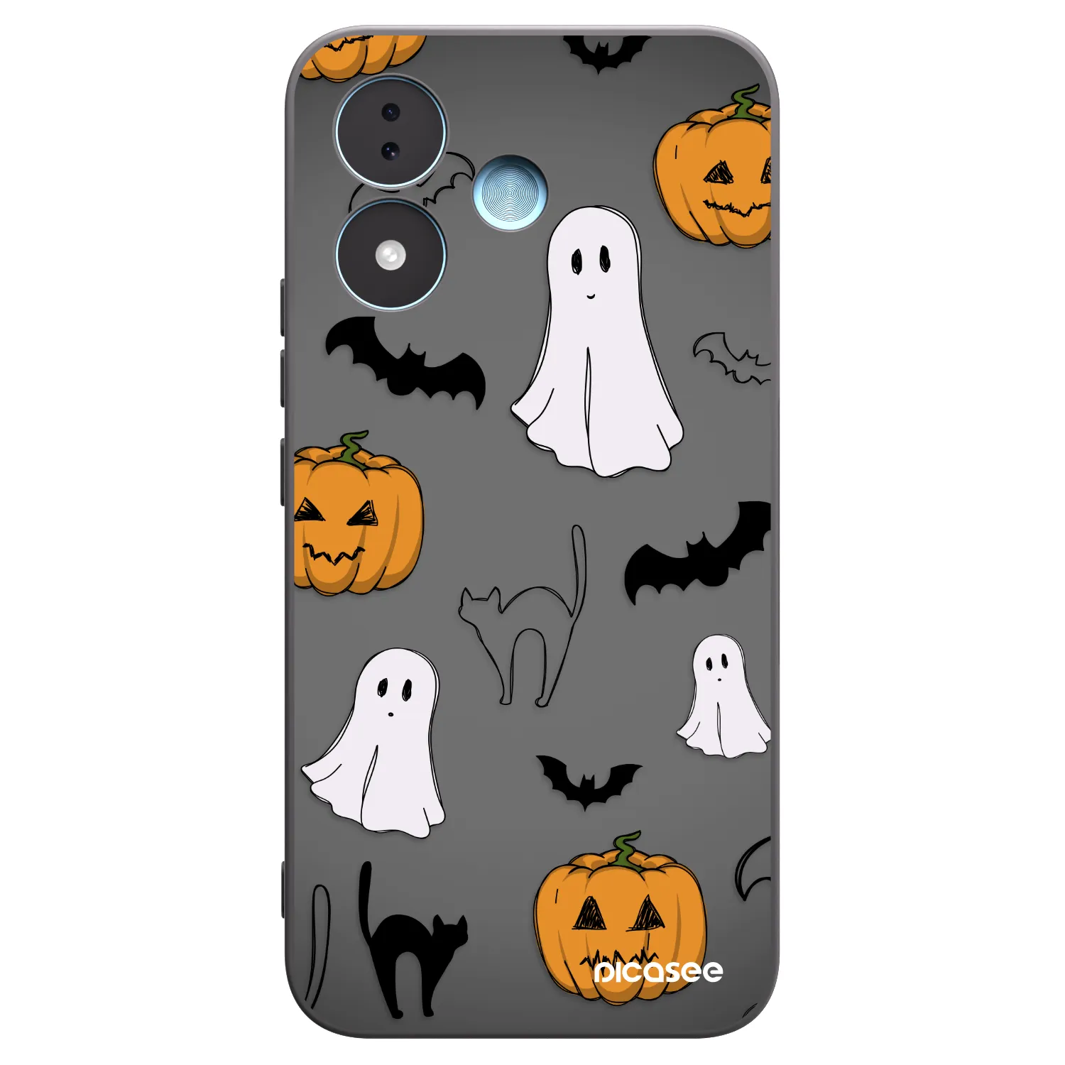 Picasee crna silikonska maskica za Xiaomi Redmi Note 17 5G - Spooky crew
