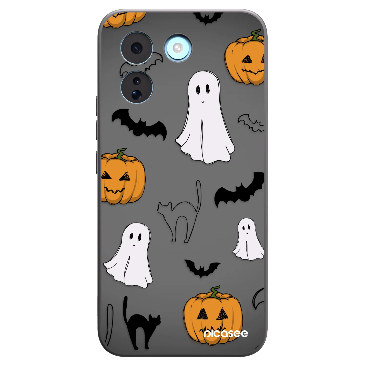 Picasee crna silikonska maskica za Xiaomi Redmi Note 17 Pro MAX 5G - Spooky crew