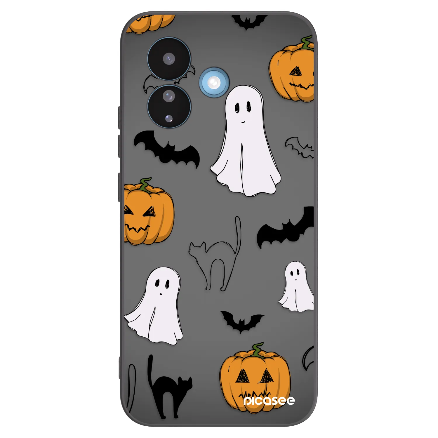 Picasee crna silikonska maskica za Xiaomi Redmi Note 17 Pro 5G - Spooky crew