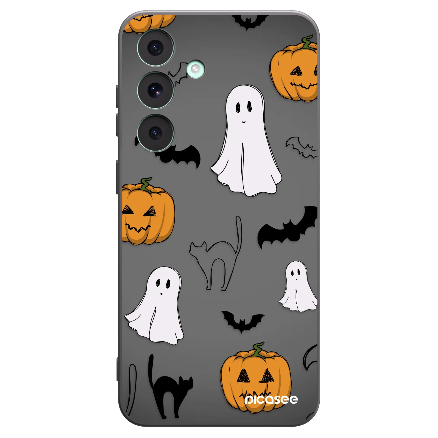 Picasee crna silikonska maskica za Samsung Galaxy S26 FE - Spooky crew