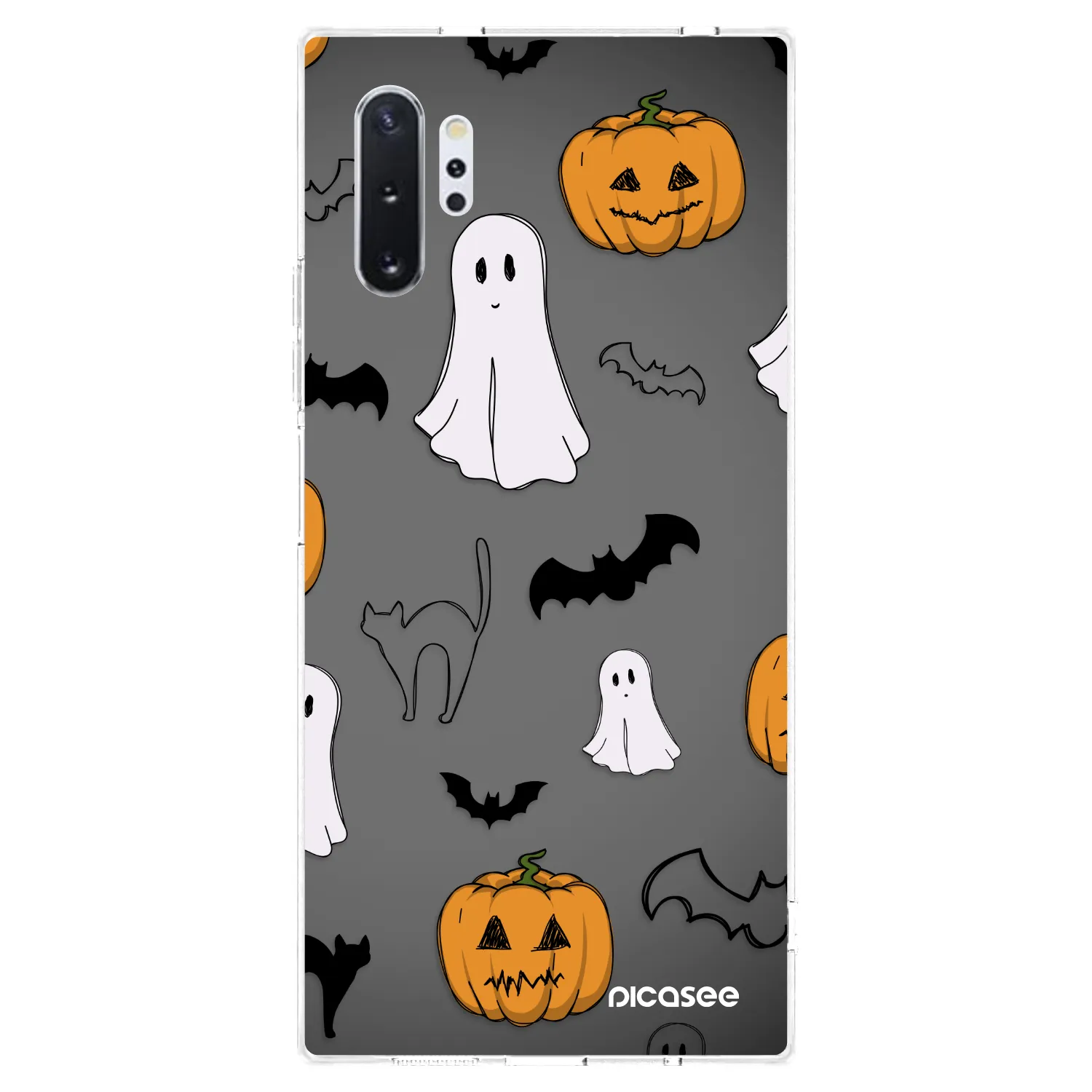 Picasee silikonska prozirna maskica za Samsung Galaxy Note 10+ N975F - Spooky crew