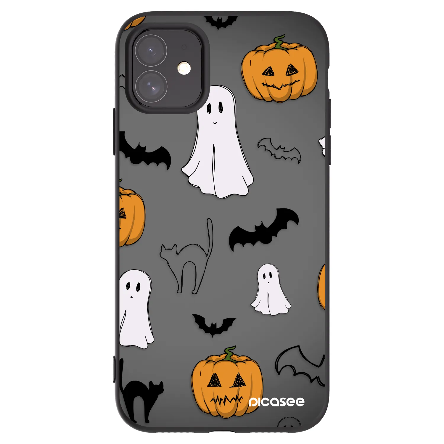 Picasee crna silikonska maskica za Apple iPhone 11 - Spooky crew