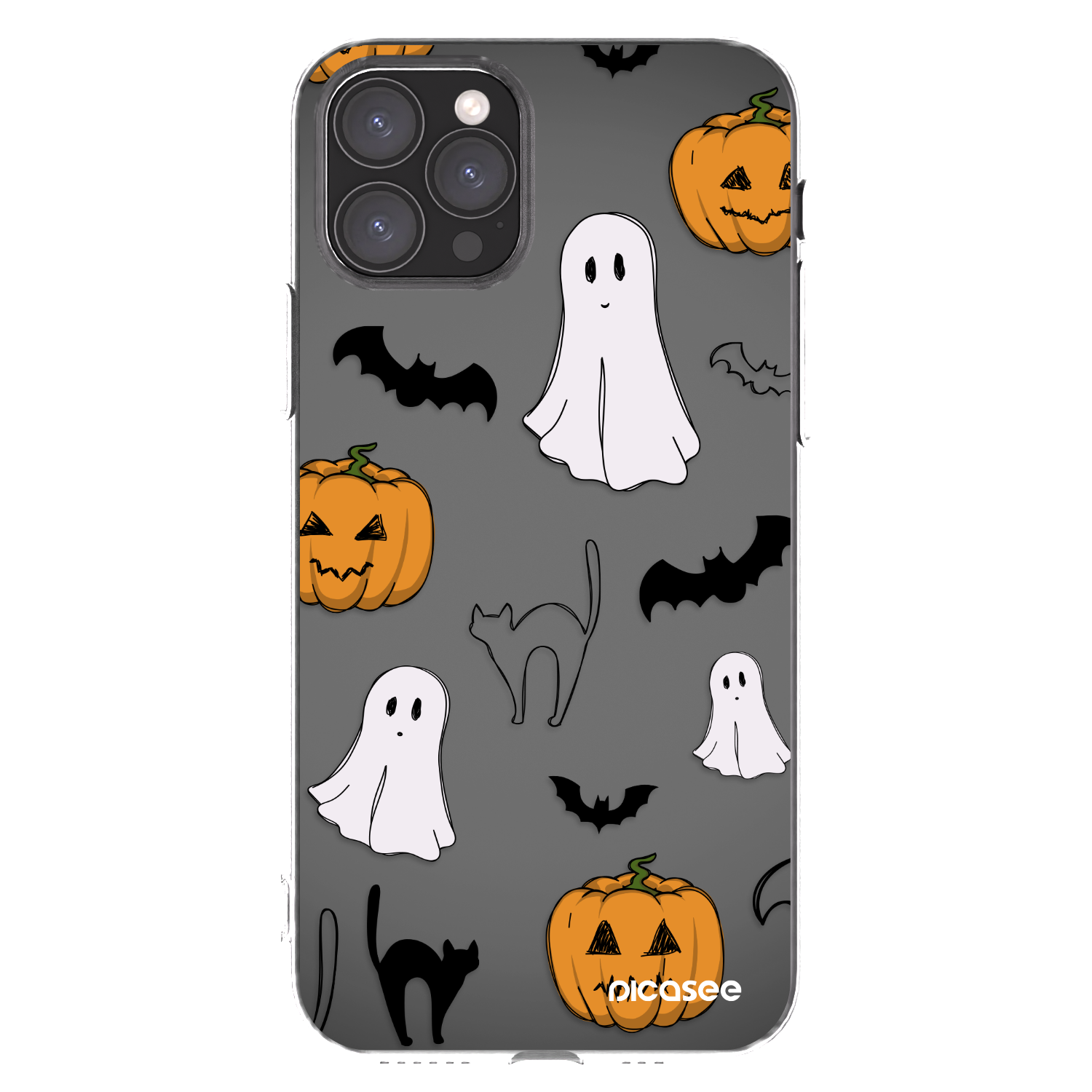 Picasee silikonska prozirna maskica za Apple iPhone 11 Pro - Spooky crew