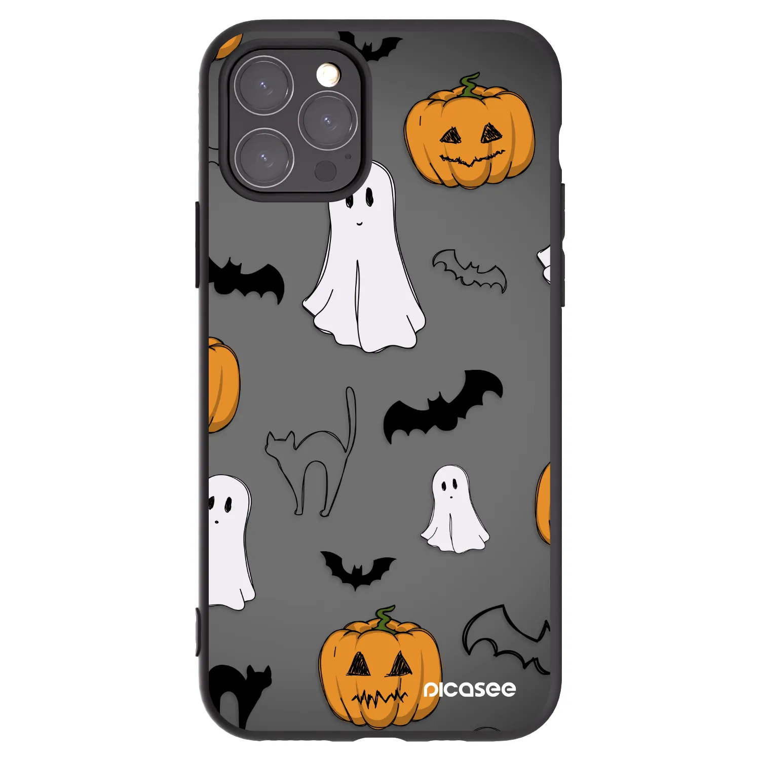 Picasee crna silikonska maskica za Apple iPhone 11 Pro - Spooky crew
