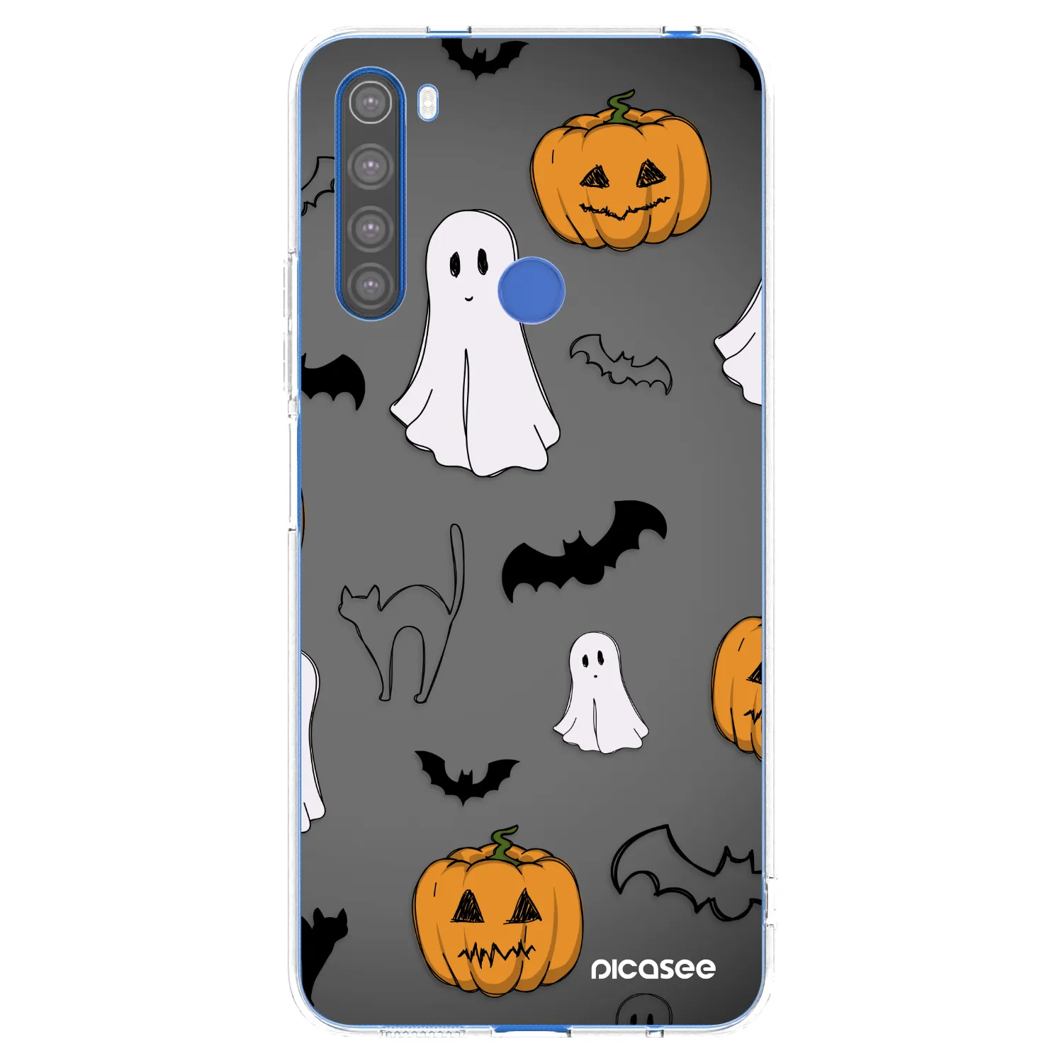 Picasee silikonska prozirna maskica za Xiaomi Redmi Note 8T - Spooky crew