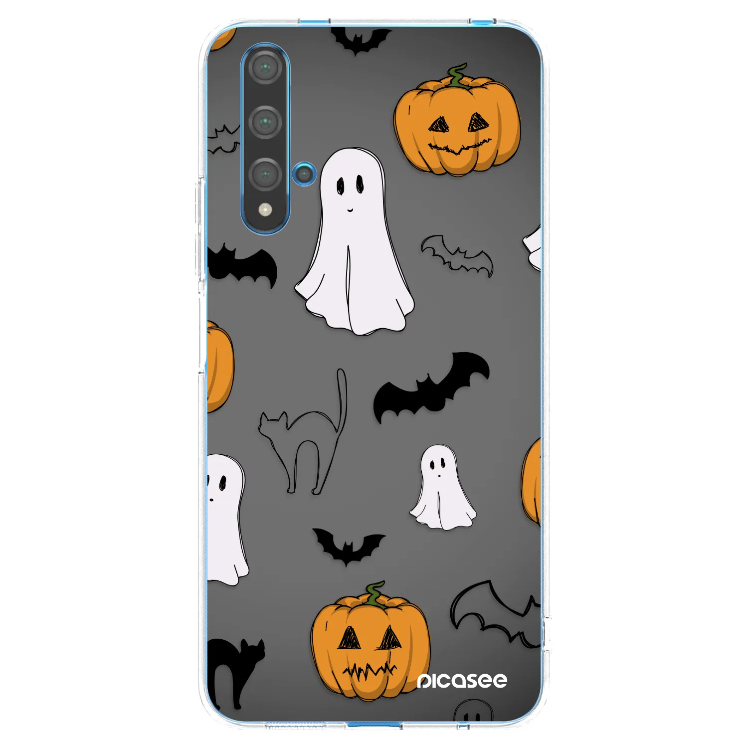 Picasee silikonska prozirna maskica za Huawei Nova 5T - Spooky crew