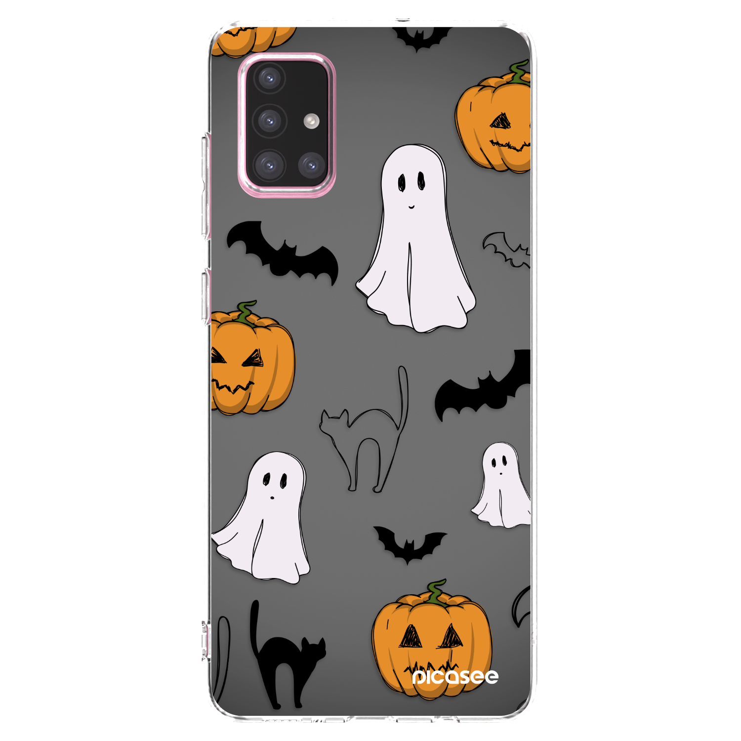 Picasee silikonska prozirna maskica za Samsung Galaxy A71 A715F - Spooky crew