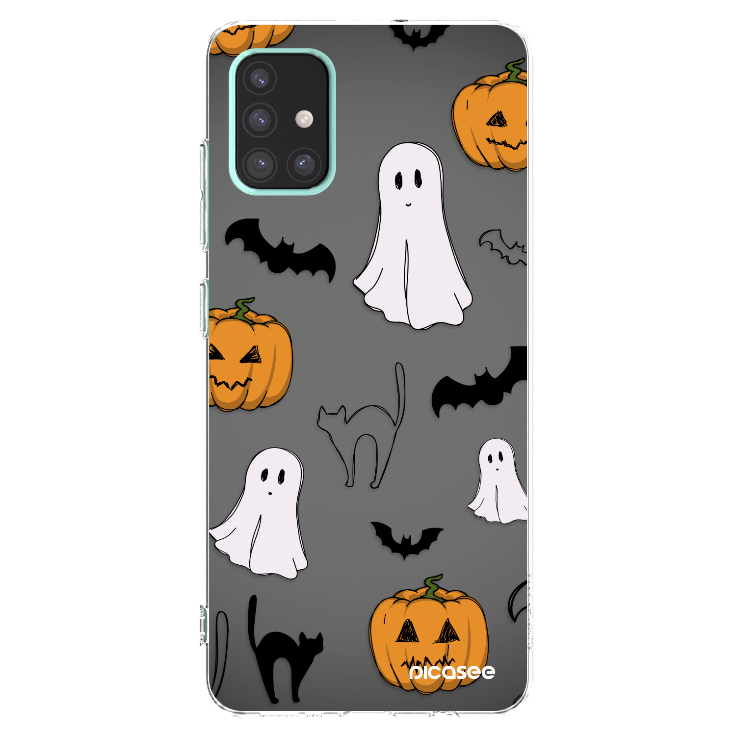 Picasee silikonska prozirna maskica za Samsung Galaxy A51 A515F - Spooky crew