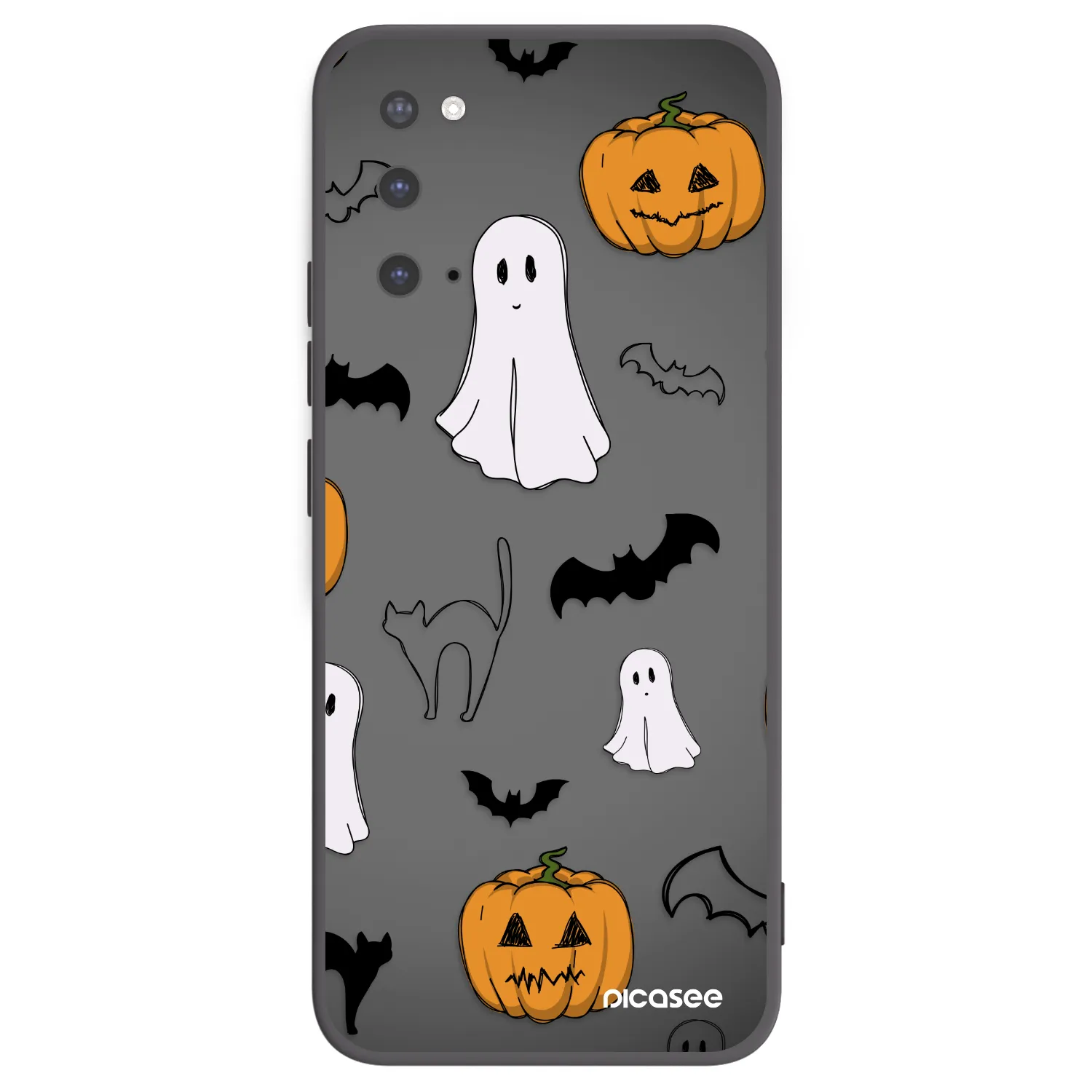 Picasee crna silikonska maskica za Samsung Galaxy S20 G980F - Spooky crew
