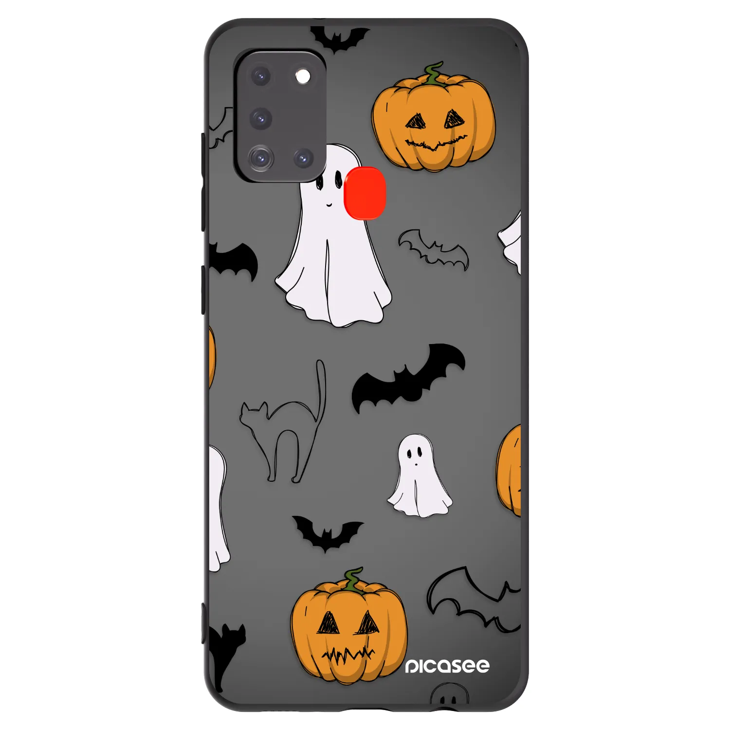 Picasee crna silikonska maskica za Samsung Galaxy A21s - Spooky crew