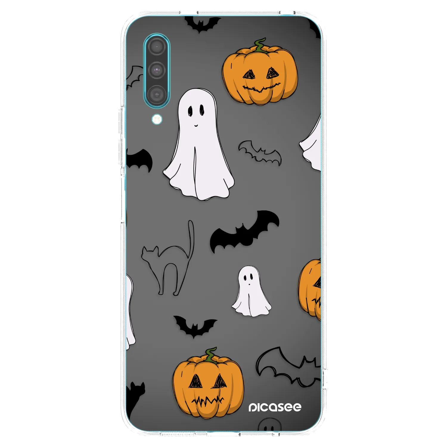 Picasee silikonska prozirna maskica za Samsung Galaxy A30s A307F - Spooky crew