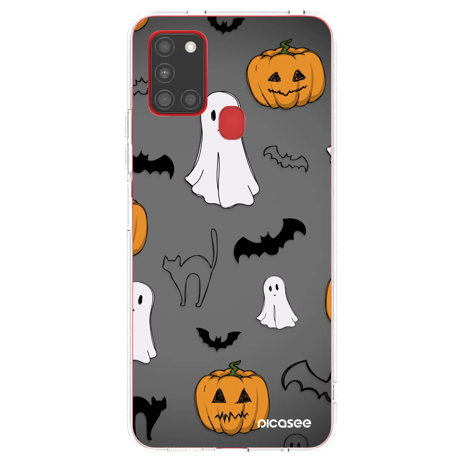 Picasee silikonska prozirna maskica za Samsung Galaxy A21s - Spooky crew