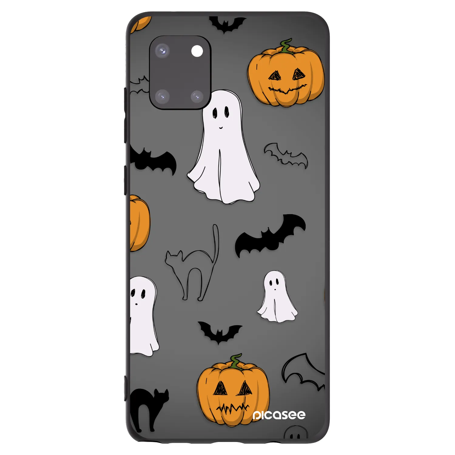 Picasee crna silikonska maskica za Samsung Galaxy Note 10 Lite N770F - Spooky crew