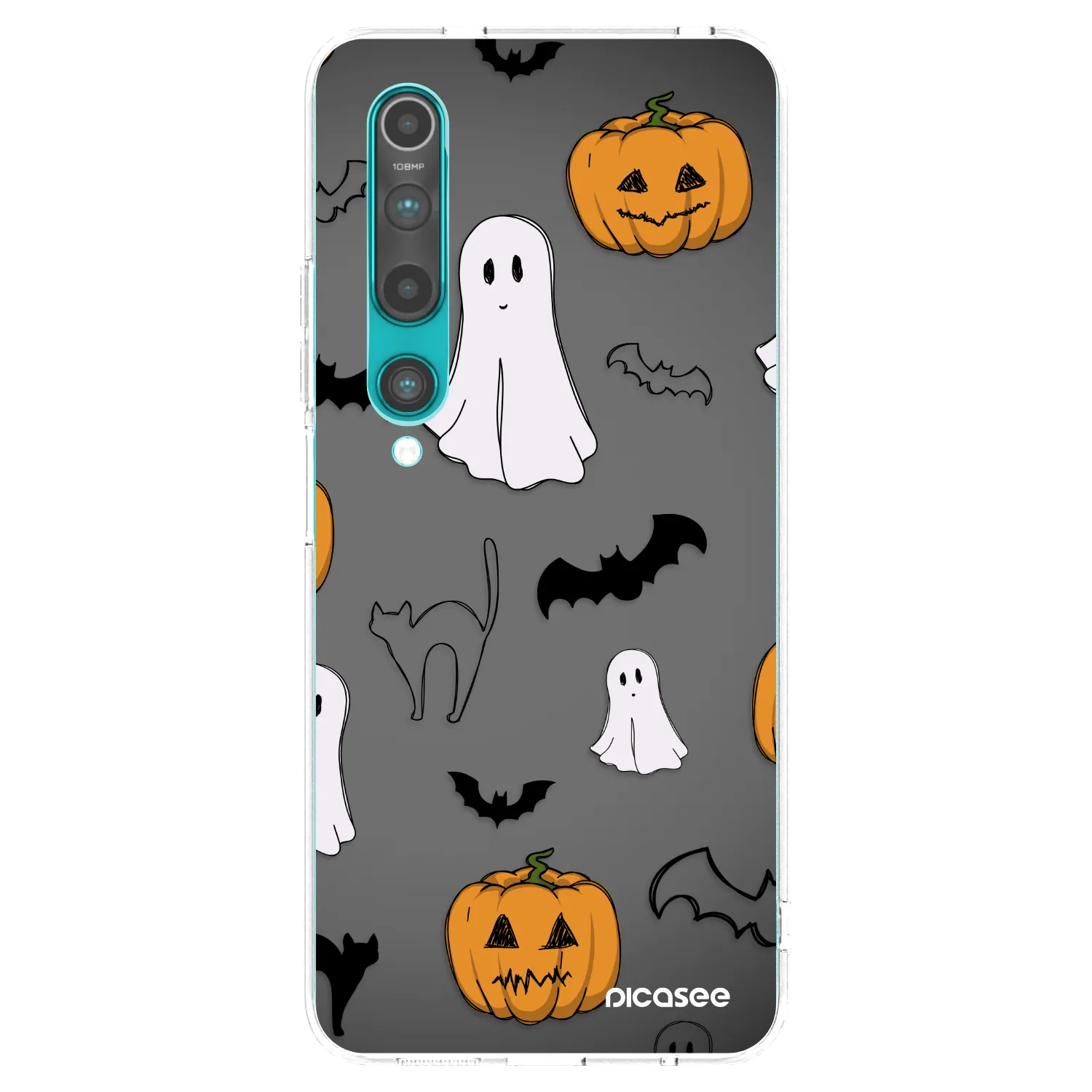 Picasee silikonska prozirna maskica za Xiaomi Mi 10 - Spooky crew