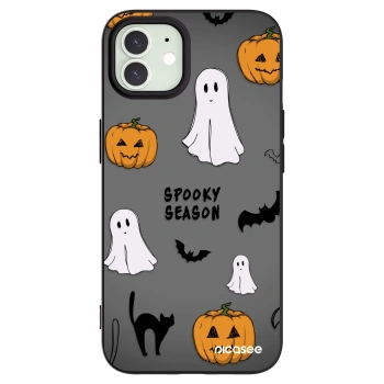 Picasee crna silikonska maskica za Apple iPhone 12 - Spooky season 2