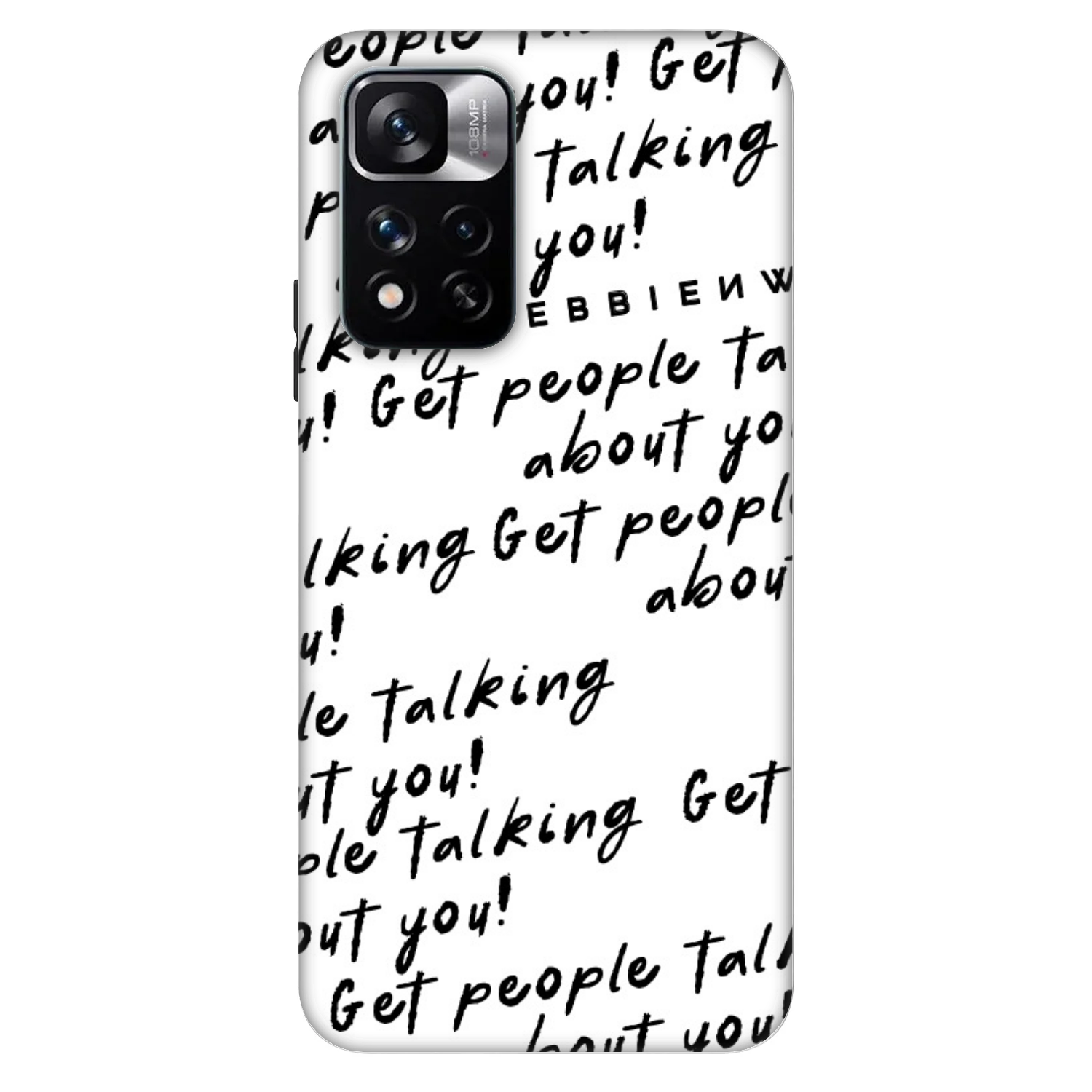 Picasee Fashion Case za Xiaomi Redmi Note 11 Pro 5G - GET PEOPLE TALK ABOUT YOU