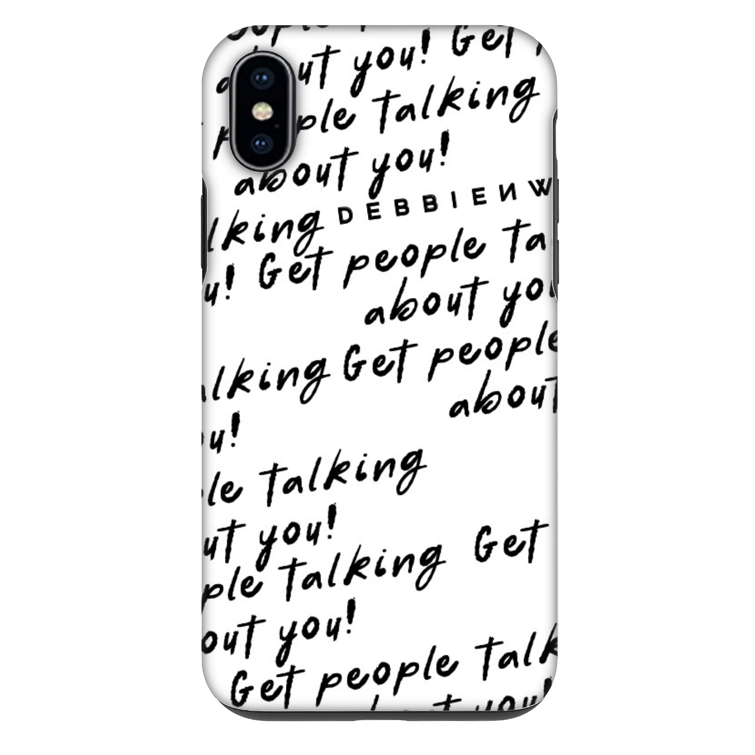 Picasee Fashion Case za Apple iPhone XS Max - GET PEOPLE TALK ABOUT YOU