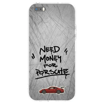 Picasee silikonska prozirna maskica za Apple iPhone 5/5S/SE - Grey Drift