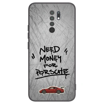 Picasee crna silikonska maskica za Xiaomi Redmi 9 - Grey Drift
