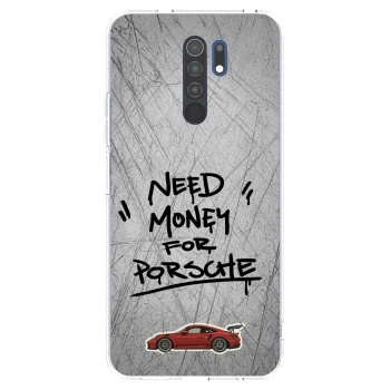 Picasee silikonska prozirna maskica za Xiaomi Redmi 9 - Grey Drift