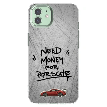 Picasee silikonska prozirna maskica za Apple iPhone 12 - Grey Drift