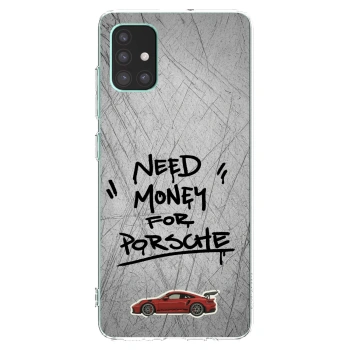 Picasee silikonska prozirna maskica za Samsung Galaxy M51 M515F - Grey Drift