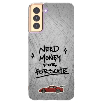 Picasee silikonska prozirna maskica za Samsung Galaxy S21+ 5G G996F - Grey Drift