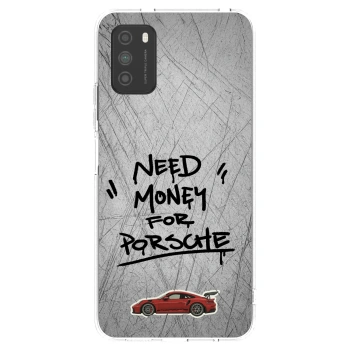 Picasee silikonska prozirna maskica za Xiaomi Poco M3 - Grey Drift