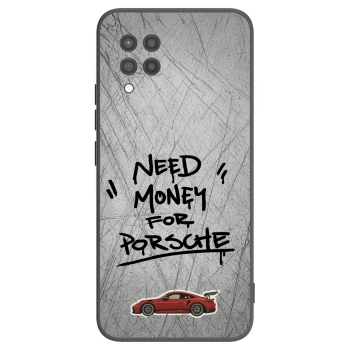 Picasee crna silikonska maskica za Samsung Galaxy A42 A426B - Grey Drift