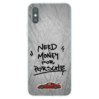 Picasee silikonska prozirna maskica za Xiaomi Redmi 9AT - Grey Drift