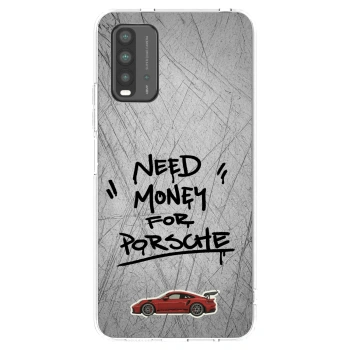 Picasee crna silikonska maskica za Xiaomi Redmi 9T - Grey Drift