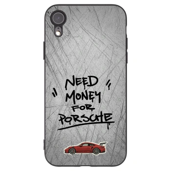 Picasee crna silikonska maskica za Apple iPhone XR - Grey Drift