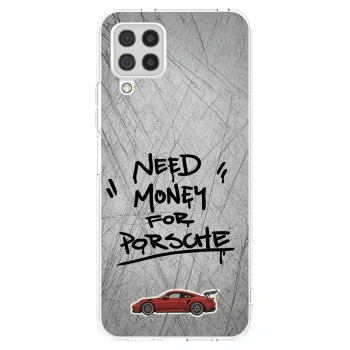 Picasee silikonska prozirna maskica za Samsung Galaxy A22 A225F 4G - Grey Drift