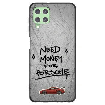 Picasee crna silikonska maskica za Samsung Galaxy A22 A225F 4G - Grey Drift