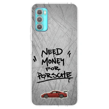 Picasee silikonska prozirna maskica za Motorola Moto G60 - Grey Drift