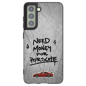 Picasee crna silikonska maskica za Samsung Galaxy S21 FE 5G - Grey Drift