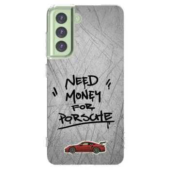 Picasee silikonska prozirna maskica za Samsung Galaxy S21 FE 5G - Grey Drift