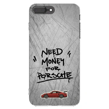 Picasee silikonska prozirna maskica za Apple iPhone 7 Plus - Grey Drift