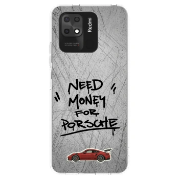 Picasee silikonska prozirna maskica za Xiaomi Redmi 10C - Grey Drift