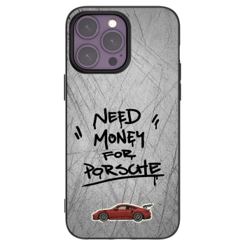 Picasee crna silikonska maskica za Apple iPhone 14 Pro Max - Grey Drift